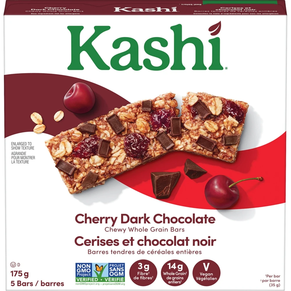 Chewy Whole Grain Bars Cherry Dark Chocolate