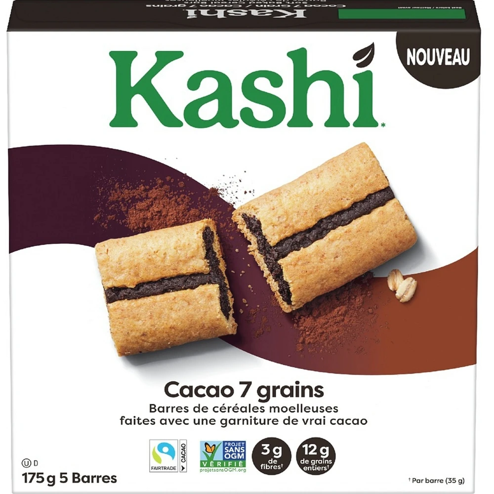 Soft Baked Cereal Bars Cocoa 7 Grain 5 Bars