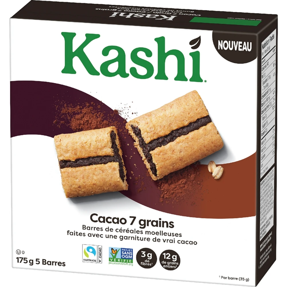 Soft Baked Cereal Bars Cocoa 7 Grain 5 Bars