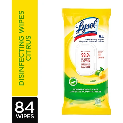 DISINFECTING WIPES Flatpack - Citrus