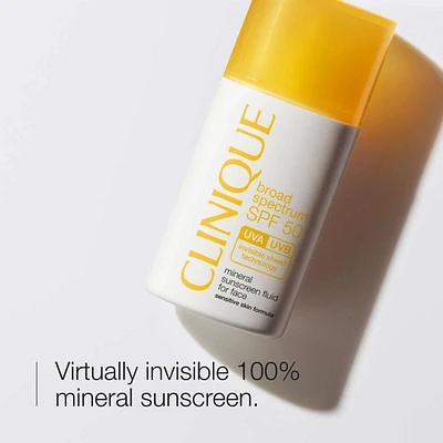 Broad Spectrum SPF 50 Mineral Sunscreen Fluid for Face