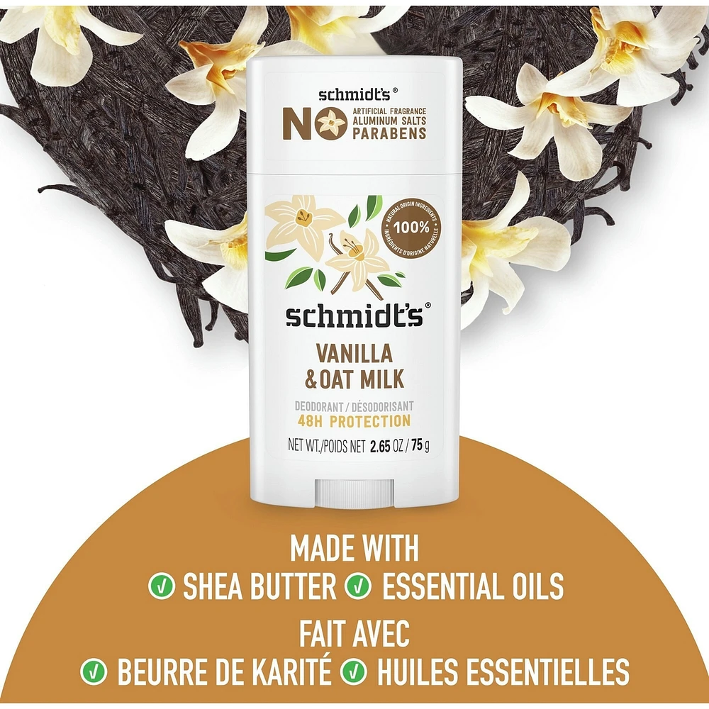 Oat Milk & Vanilla 48h Aluminum-Free Deodorant with 100% Natural Origin Ingredients