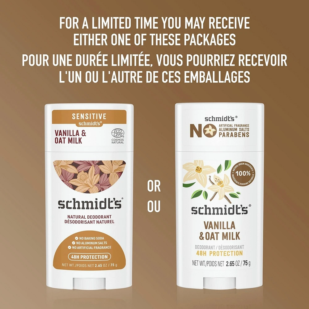 Oat Milk & Vanilla 48h Aluminum-Free Deodorant with 100% Natural Origin Ingredients