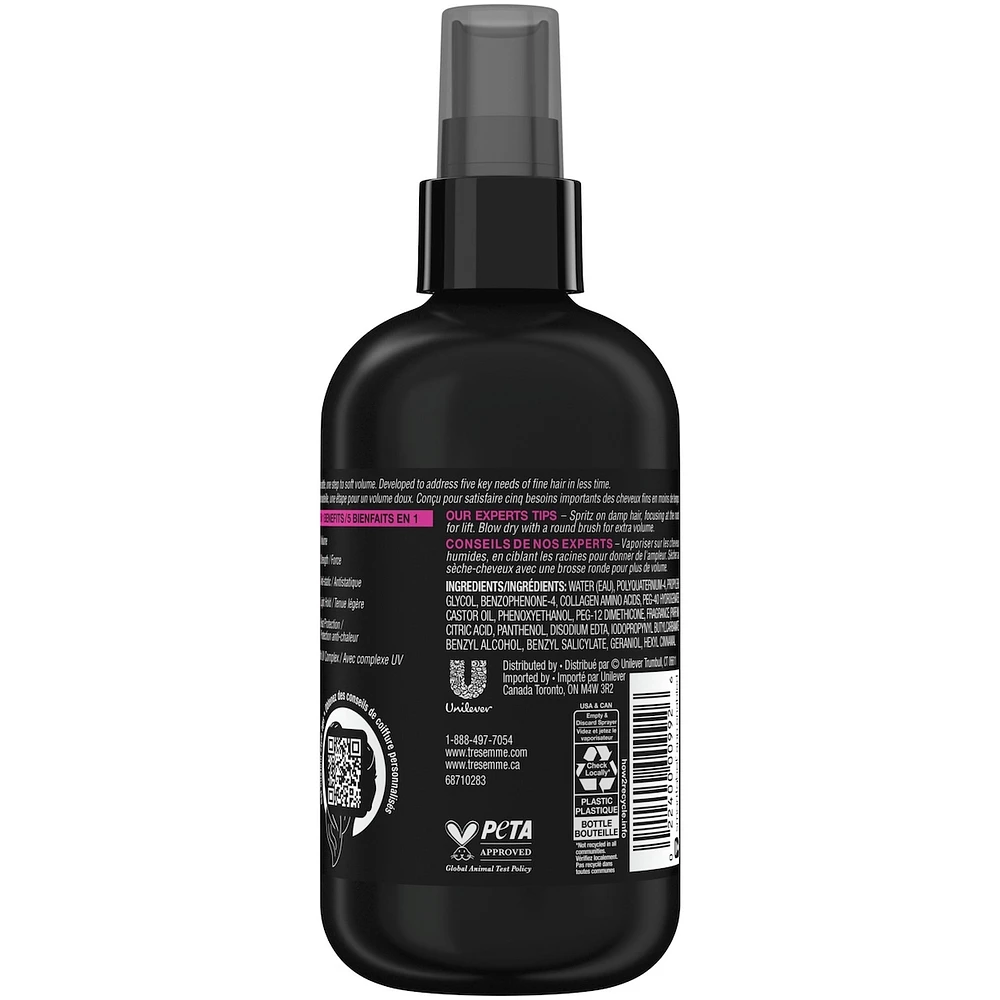 TRESemmé One Step 5-in-1 Hair Volumizer for fine hair Volume hair styling mist to enhance volume 236 ml