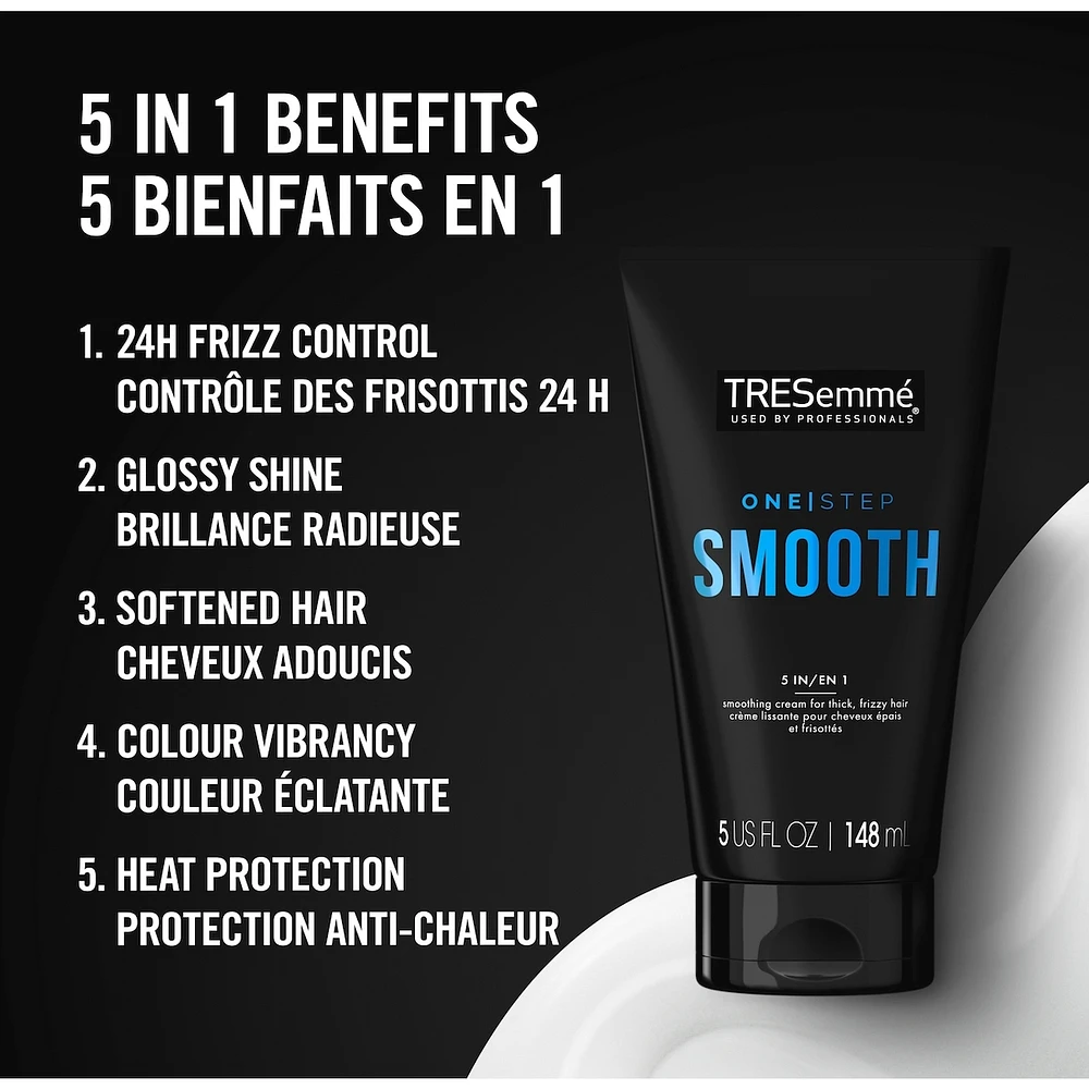 TRESemmé One Step 5-in-1 Hair Styling Cream for thick, frizzy hair Smooth hair cream for smooth hair 148 ml