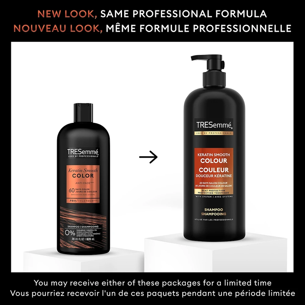 Keratin Smooth Colour Shampoo for coloured hair Anti-Fade formulated with Pro Style Technology™