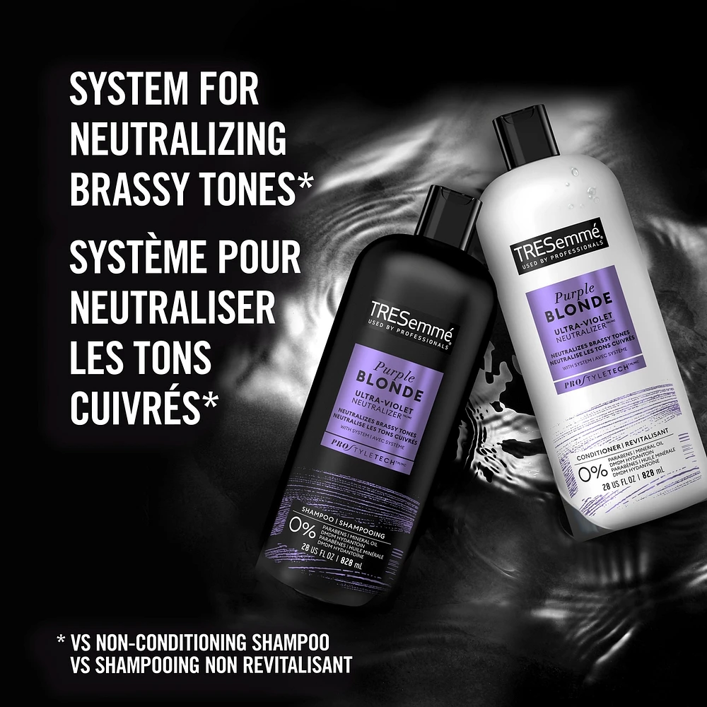 Purple Blonde Shampoo for blonde or silver coloured hair Ultra-violet Neutralizer formulated with Pro Style Technology™