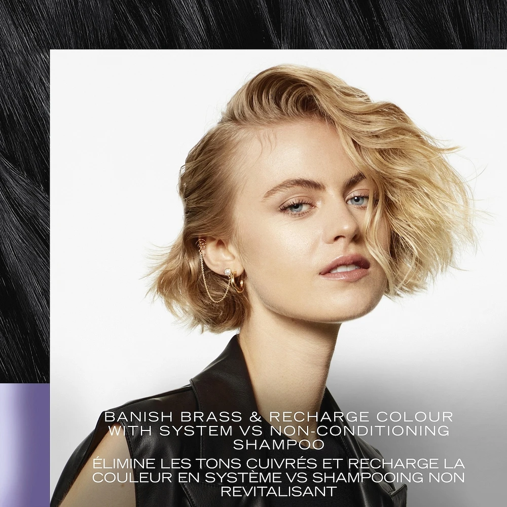 Purple Blonde Shampoo for blonde or silver coloured hair Ultra-violet Neutralizer formulated with Pro Style Technology™