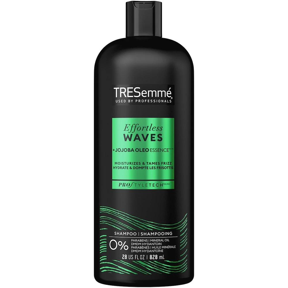 Effortless Waves Shampoo for frizz-free and moisturized hair + Jojoba Oleo Essence formulated with Pro Style Technology™