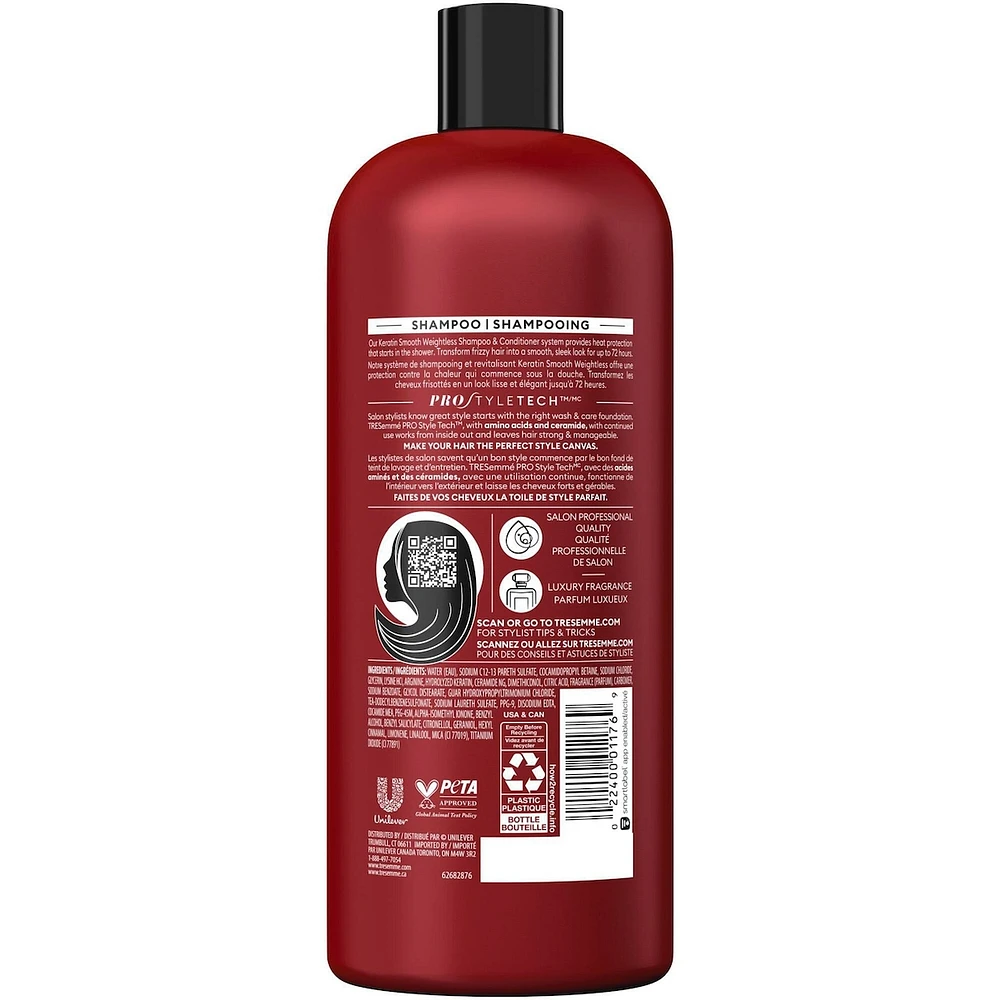 Keratin Smooth Shampoo for frizzy hair Lamellar Discipline formulated with Pro Style Technology™