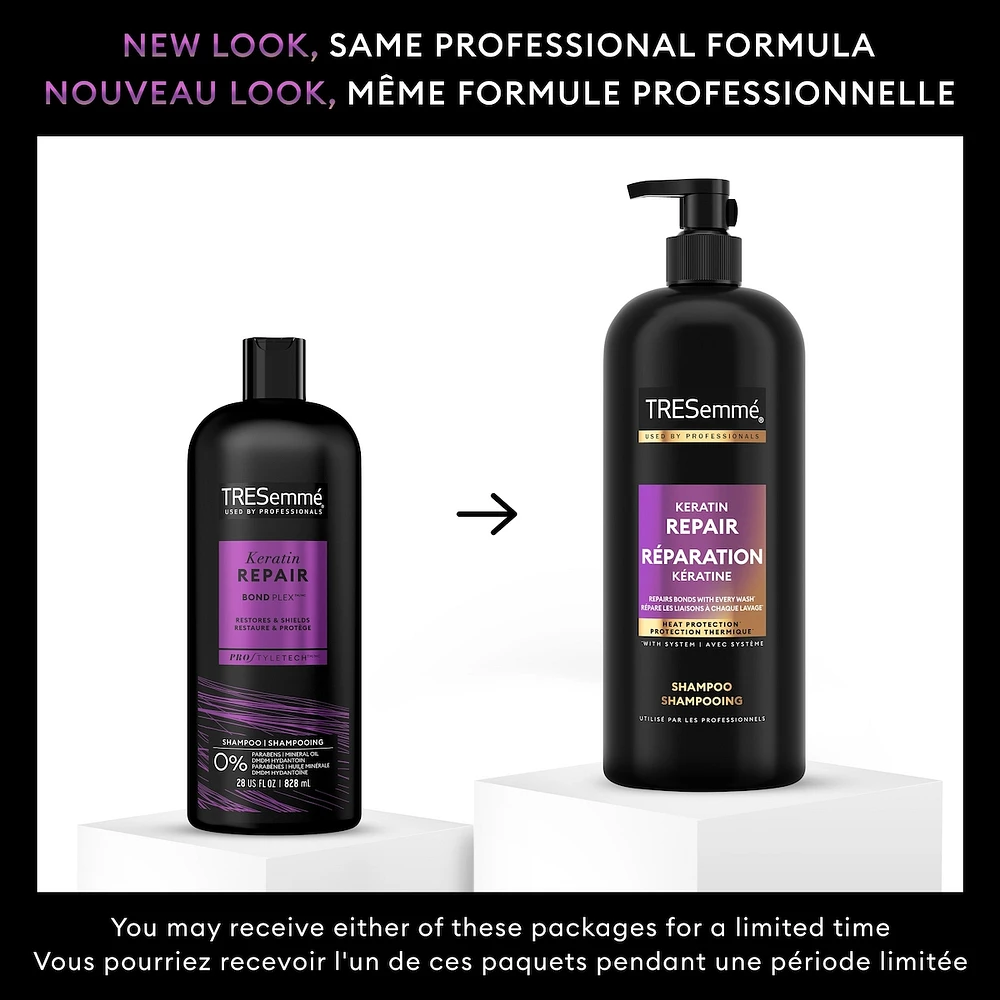 Keratin Repair Shampoo for damaged hair Bond Plex formulated with Pro Style Technology™