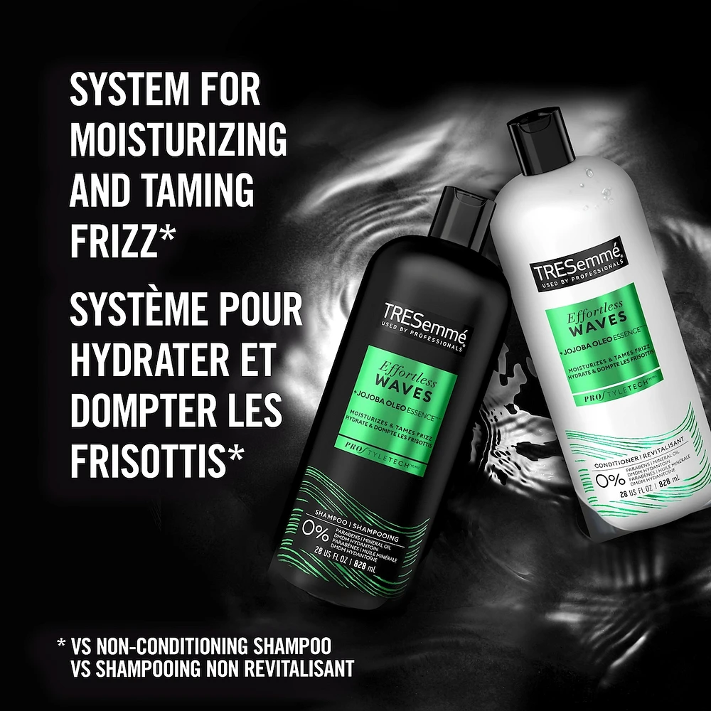 Effortless Waves Conditioner for frizz-free and moisturized hair + Jojoba Oleo Essence formulated with Pro Style Technology™ 828 ml