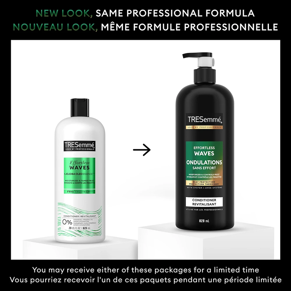 Effortless Waves Conditioner for frizz-free and moisturized hair + Jojoba Oleo Essence formulated with Pro Style Technology™ 828 ml