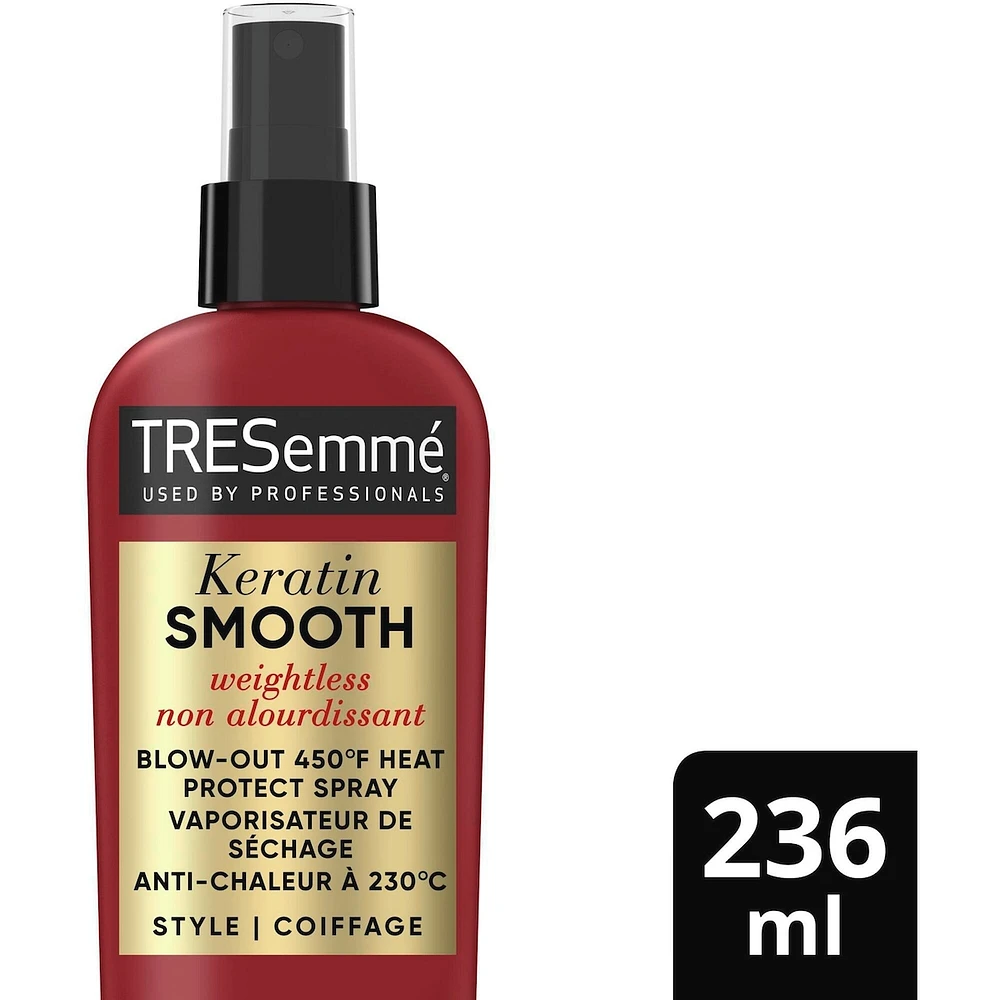 Heat Protection Spray for silky, smooth hair Keratin Smooth heat protect spray with Keratin and Marula Oil