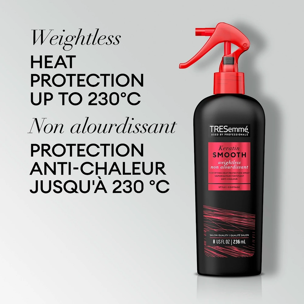 Leave-in Heat Protection Spray for silky, smooth hair Protecting Heat + anti-frizz and breakage protection