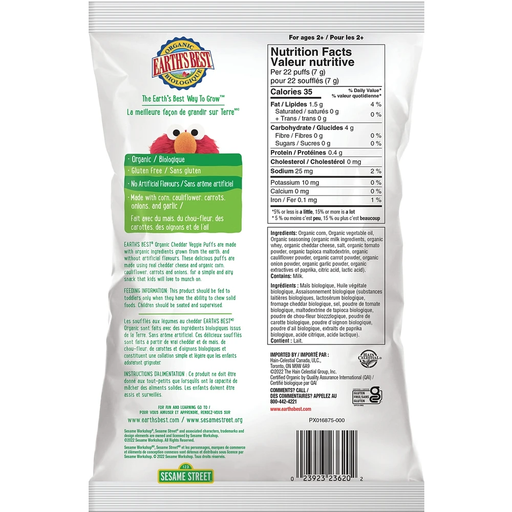 Organic Garden Veggie Puffs