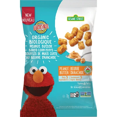 Organic Peanut Butter Baked Corn Puffs