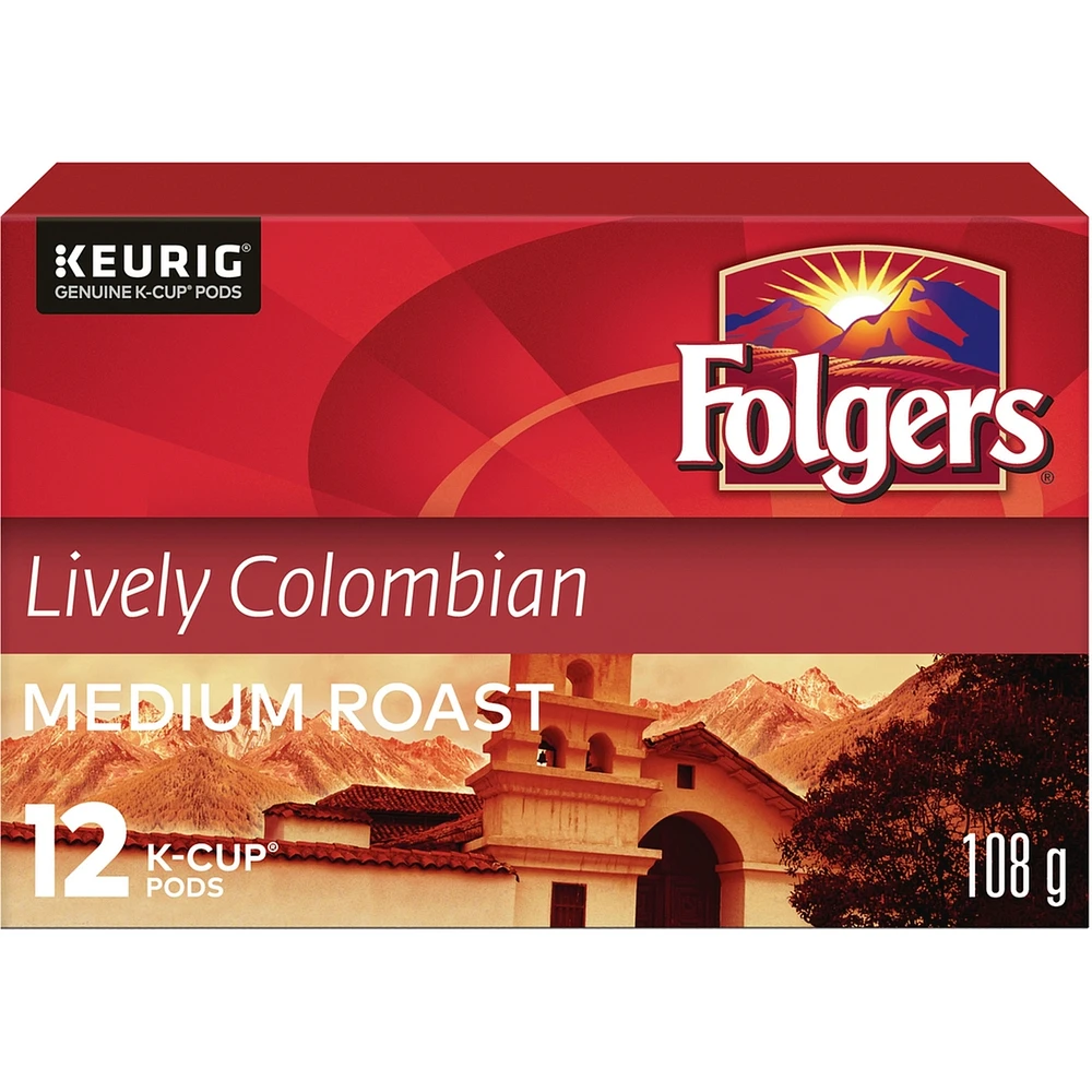 Lively Colombian K-Cup Coffee Pods Count