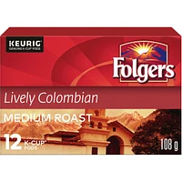 Lively Colombian K-Cup Coffee Pods Count