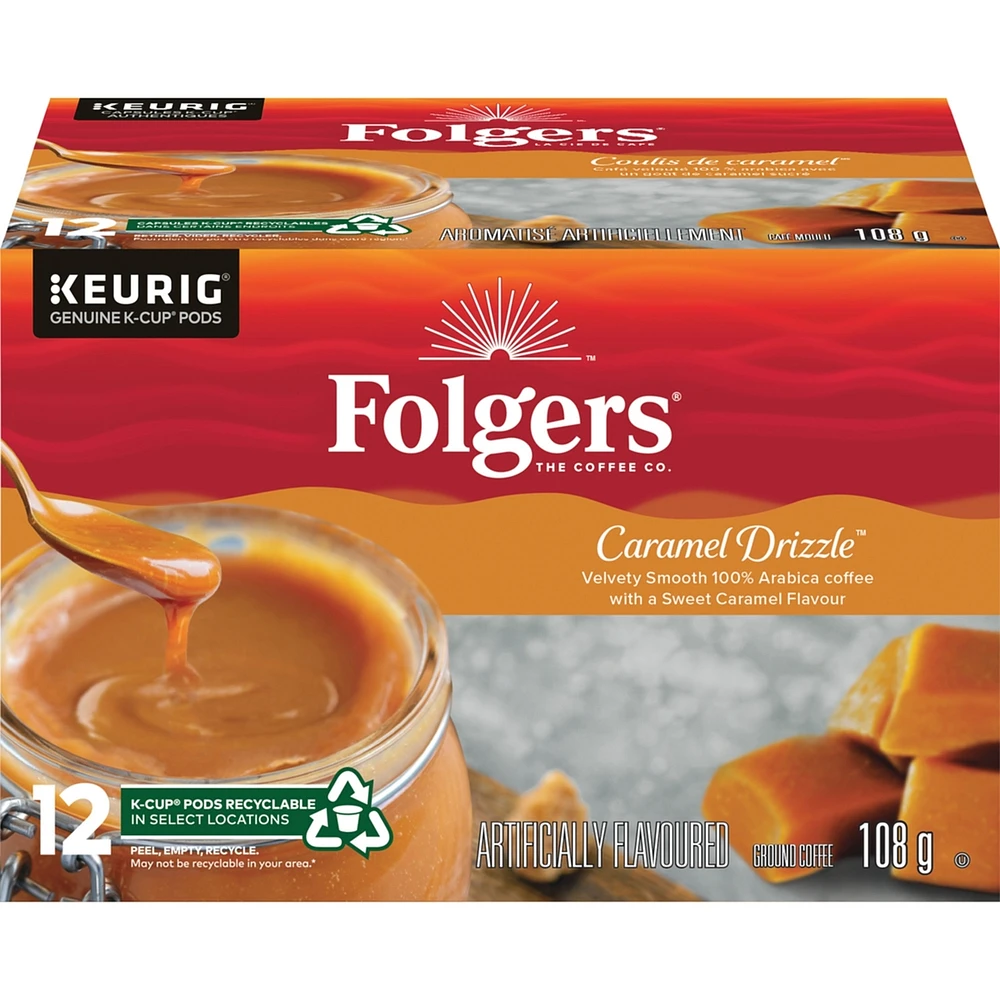 Caramel Drizzle K-Cup Coffee Pods 12 Count