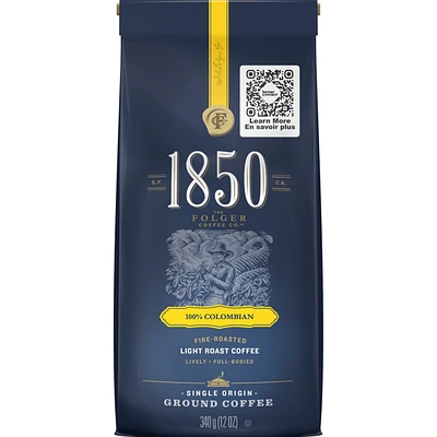 Ground Coffee 100% Colombian Light Roasted