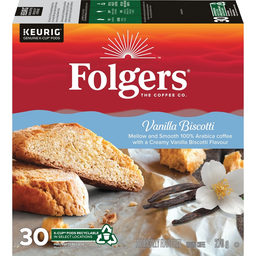 Vanilla Biscotti K-Cup Coffee Pods Count
