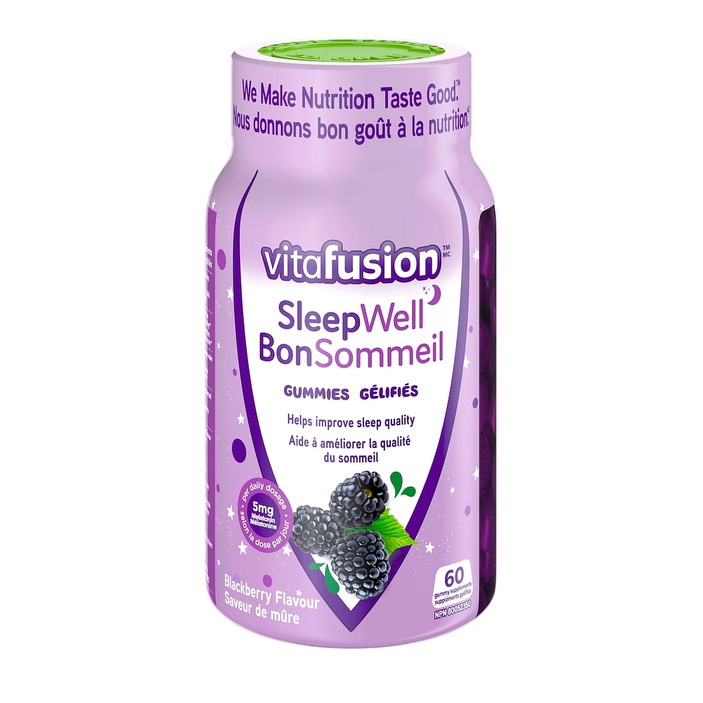 Suppléments gélifiés Sleepwell avec mélatonine