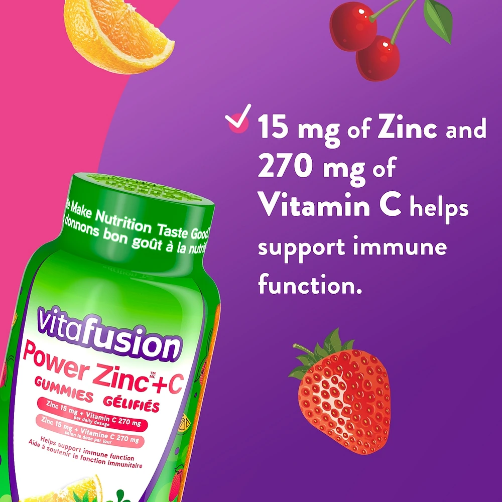 Power Zinc + C Gummy Vitamins