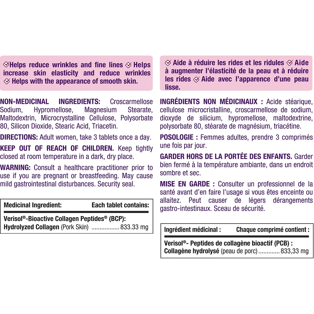 Bioactive Collagen Peptides Helps Reduce Wrinkles Clinically Studied 150 Count