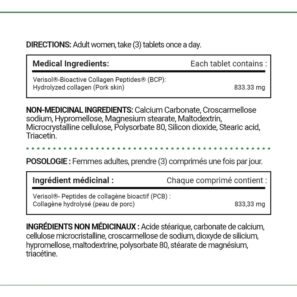 Bioactive Collagen Peptides Helps Reduce Wrinkles Clinically Studied 150 Count