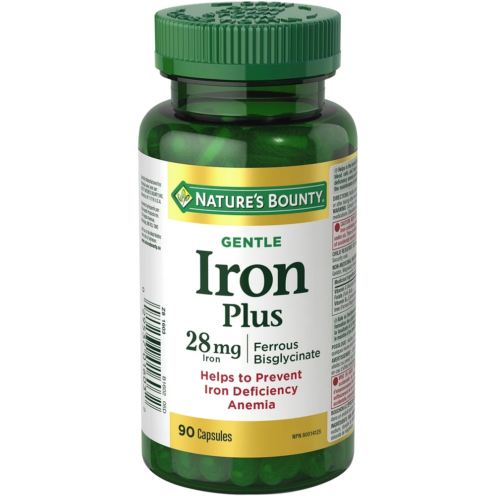 Gentle Iron Supplement, Helps Prevent Iron Deficiency Anemia, 28mg