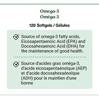 Omega-3 Fish Oil, 1000 mg, Softgels