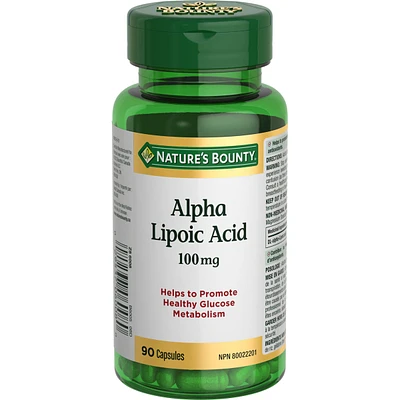 Alpha Lipoic Acid, 100 mg, For Glucose Metabolism