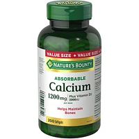 Calcium absorbable 1200 mg avec vitamine D3