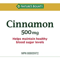 Cinnamon 500Mg Pills And Herbal Health Supplement Helps Maintain Blood Sugar Levels