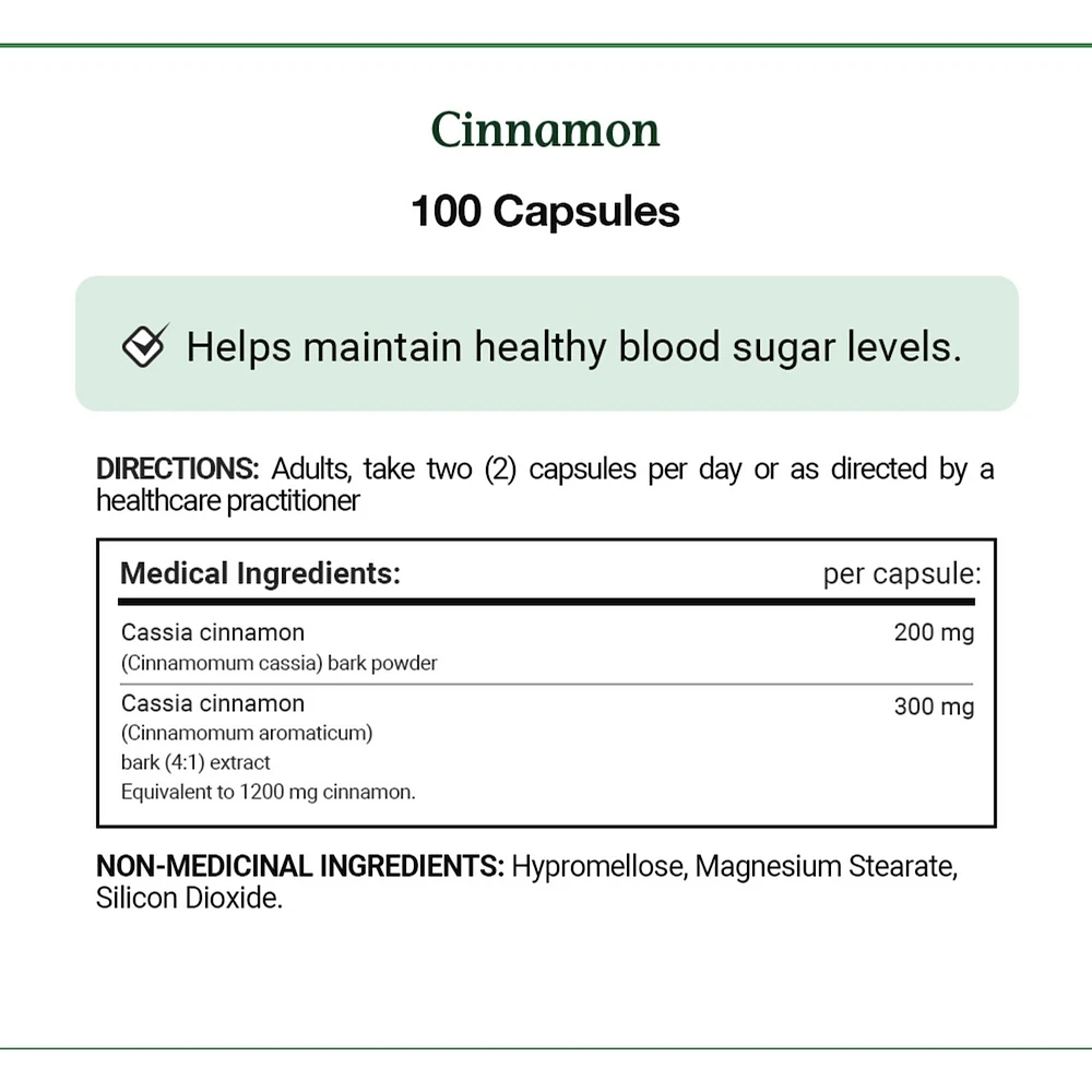 Cinnamon 500Mg Pills And Herbal Health Supplement Helps Maintain Blood Sugar Levels