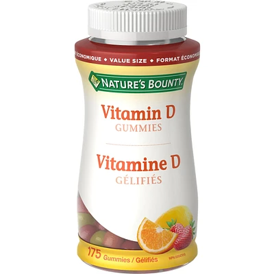 Vitamin D3 1000 Iu Gummies, Value Size, Helps Support Bone Health, Strawberry, Orange & Lemon Flavoured, Ummies