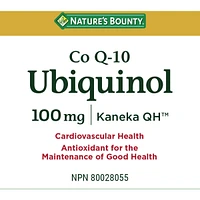 Ubiquinol, Co Q-10, 100 mg, Softgels