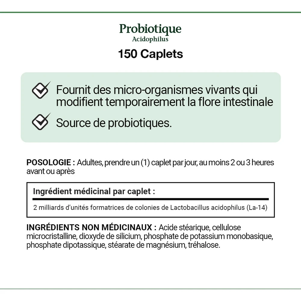 Extra Strength Acidophilus Probiotic, 150 Caplets