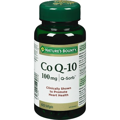 Nature's Bounty Co Q10 100Mg Pills Supplement Promotes Heart Health 60 Softgels