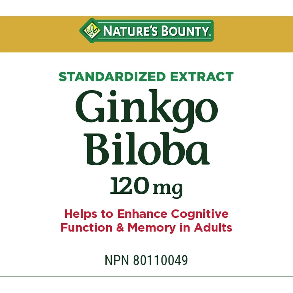 Gingko Biloba, 120 mg, Value Size, 180 Capsules