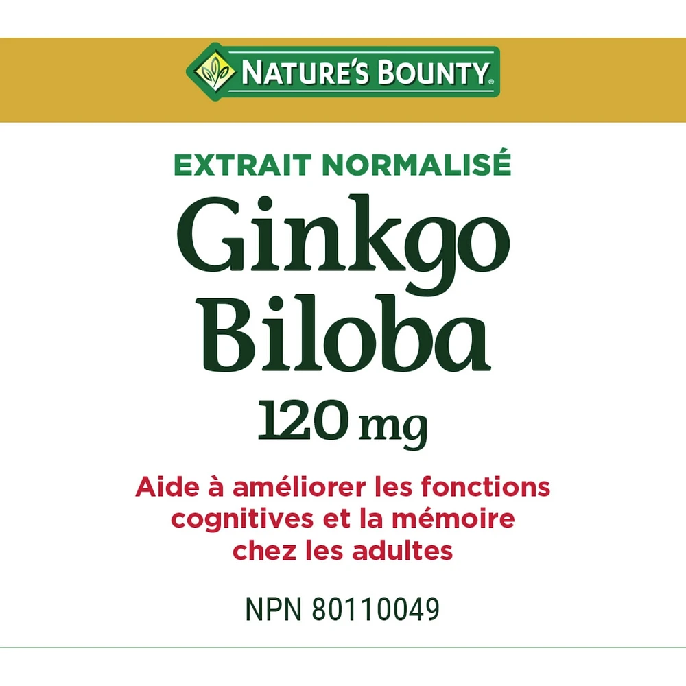 Gingko Biloba, 120 mg, Value Size, 180 Capsules