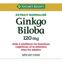 Gingko Biloba, 120 mg, Value Size, 180 Capsules