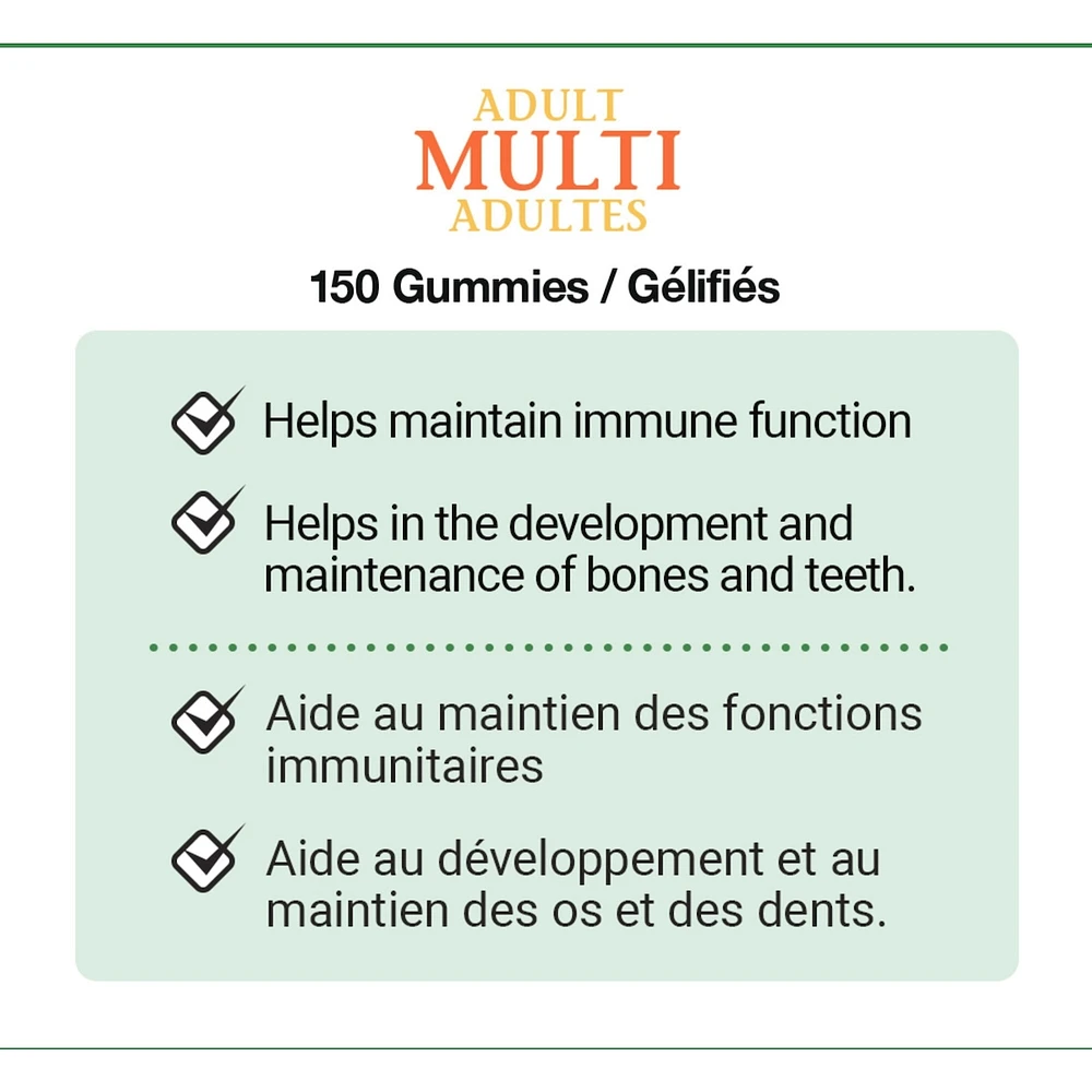 Adult Multivitamin, Helps Maintain Bones and Immune Function