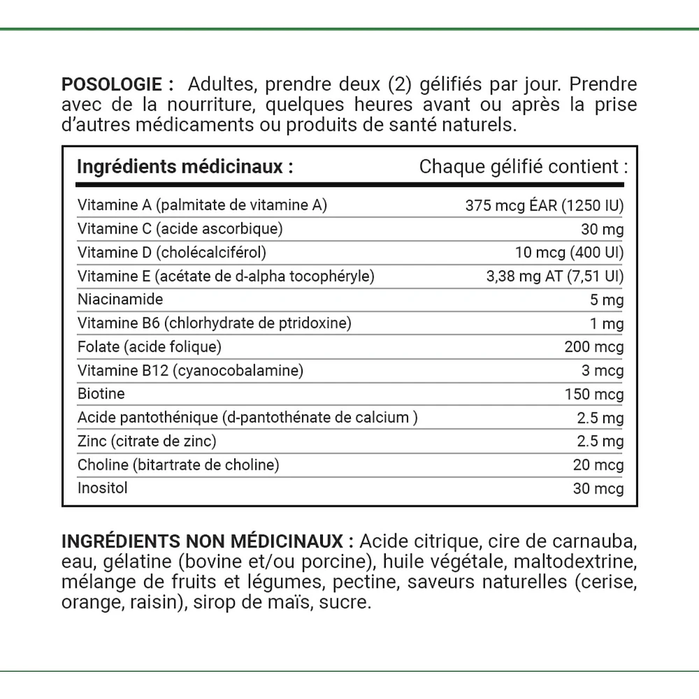 Adult Multivitamin, Helps Maintain Bones and Immune Function