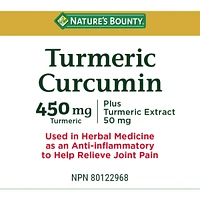 Turmeric Curcumin, 450 mg, Anti-inflammatory