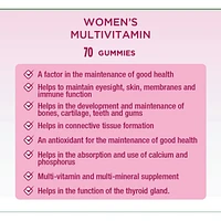 Multivitamines pour femmes, suppl., framb.