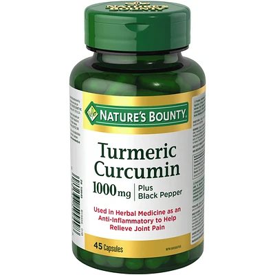 Turmeric Curcumin plus Black Pepper Pills and Herbal Health Supplement, Anti-inflammatory to Help Relieve Joint Pain