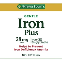 Gentle Iron 28 mg, Helps Prevent Anemia, Capsules