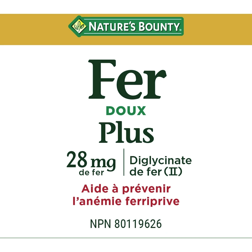 Gentle Iron 28 mg, Helps Prevent Anemia, Capsules
